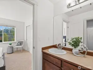 Bedrooms 2 and 3 share a Jack and Jill style bathroom