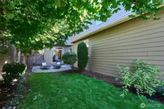 Fully fenced yard