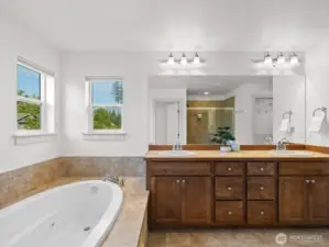 Complete with jetted tub