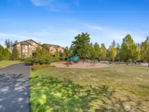 House is right on the park, perfect for entertaining the littles
