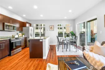 Kitchen w/ eating space