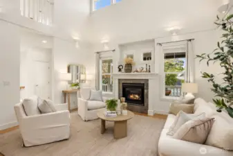 The living room.