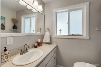 Main floor powder room.