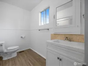 Main floor full bath.