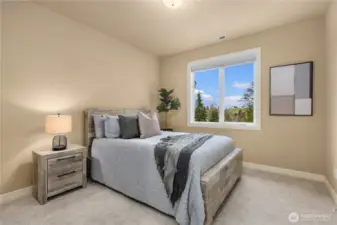 Bedroom #three with views of the Golf Club.