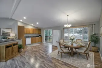 Staged Kitchen & Dining Room