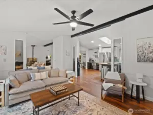 Family room right off kitchen - Tons of space for entertaining.