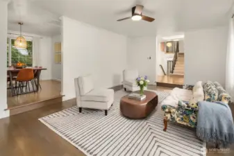 Virtually staged coffee table