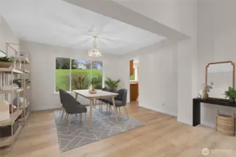 Dining room also opens to kitchen