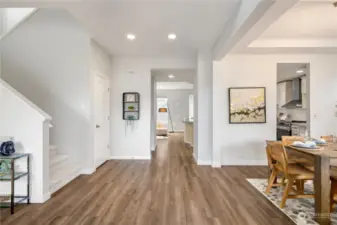 the vaulted entry welcomes you to this featured floorplan