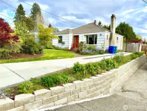 Driveway and garage