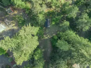 Aerial shot looking down