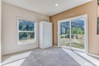 One bedroom/office on main level