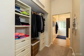 Closet and draws - this is only half the closet space.
