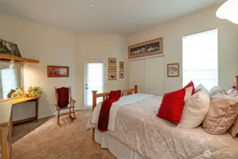 Bedroom 2 with exterior access.