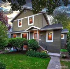 Sitting up from the street this home was renovated with incredible attention to detail.