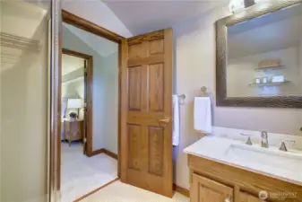 The second upstairs Bedroom across the hall from the Bath.