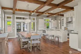 Cook in a stunning Chef's kitchen while hosting guests