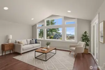 Upper level bonus room