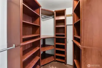 Primary walk in closet