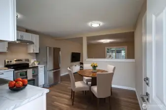 Upon entering you will enter the kitchen.