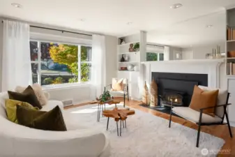 Big windows allowing this space to be bright all year long
