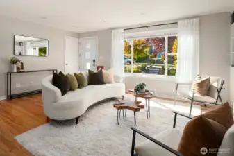 See the coat closet; hallway to the left heading to bedrooms