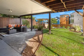More outdoor covered space for all year hanging or dining