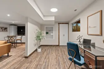 Extra space, office w/storage