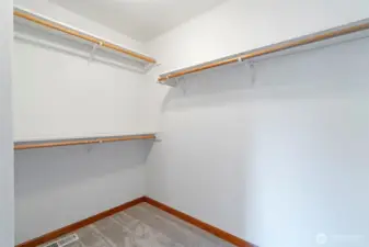 Walk-In Closet for Primary Bedroom