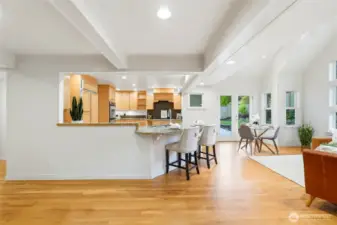 Staging gives you an idea of what you can do with all this room, but don't let that limit your imagination!