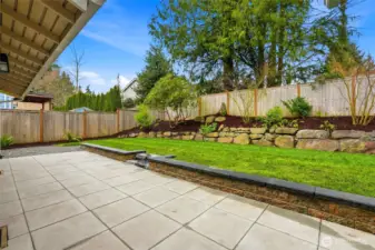 Step out the French doors from the great room or bonus room onto your patio sized generously for lounge chairs, BBQ and table for guests.