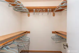 Primary walk in closet