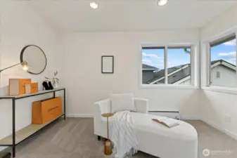 Art Studio, home office, or maybe an expanded closet and dressing room- this flex room off of the primary bedroom is ready to fulfill your heart's desire.