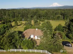 Property Overview w/ Mt Rainier in the distance. 5.65 acres, 246,114 sf property.