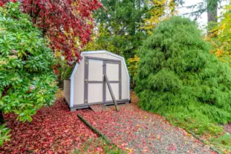 Storage and garden shed.