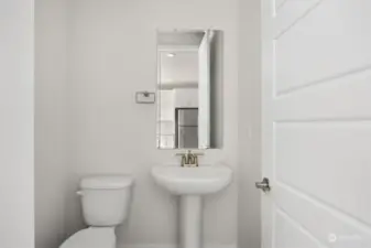 1/2 bath on main level