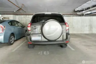 Secure and enclosed Parking Space