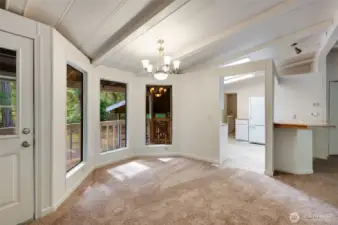 Dining nook is ready to enjoy with guests!