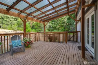 Lots of patio space to enjoy the peace and quiet!