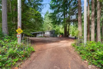 Entry to the property! Plenty of parking for entertaining!
