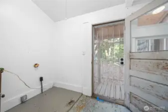 Back Porch - also houses the hot water heater.