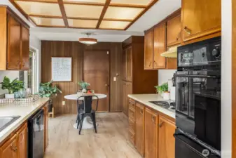 Love the original kitchen with dining nook, or give it an update with your own fresh ideas.