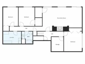 Lower level floorplan