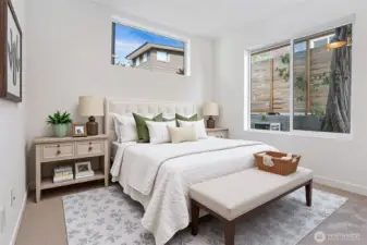 Main floor bedroom - virtually staged