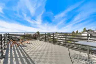 View from rooftop deck