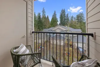 Terrace with storage and territorial views
