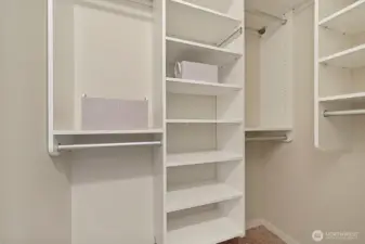 Second bedroom with new closet system