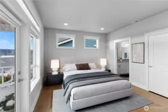 Primary Bedroom (virtually staged)