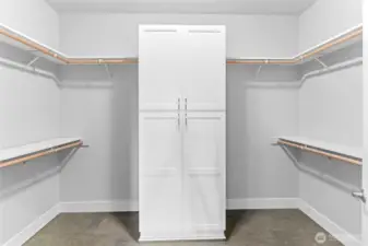 Walk-in Closet in Primary Bath